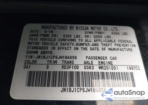 2018 Nissan Rogue Sport S z USA, uszkodzony, nr VIN JN1BJ1CP6JW184656